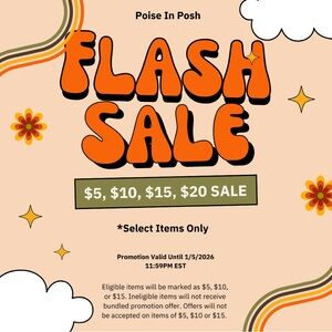 LAST CHANCE - Flash Sale!!! $5, $10, $15, $20 Items